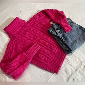A New Day Women's Pink Cable Knit Sweater size S